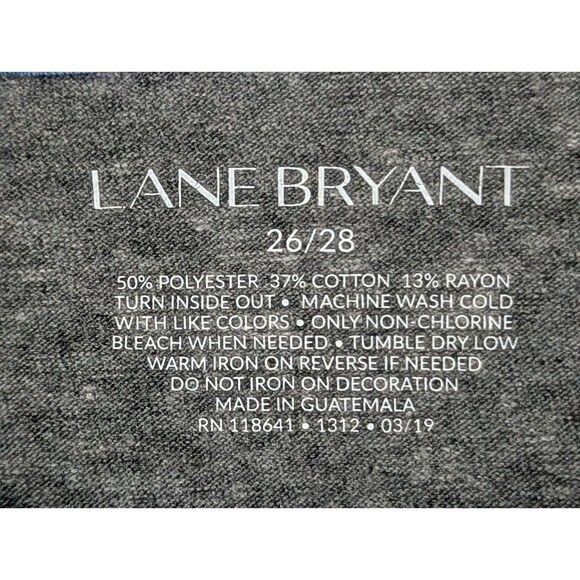 Lane Bryant ALL WE NEED IS LOVE Graphic T-Shirt Womens Plus 26 28 Heather Gray - Picture 4 of 4